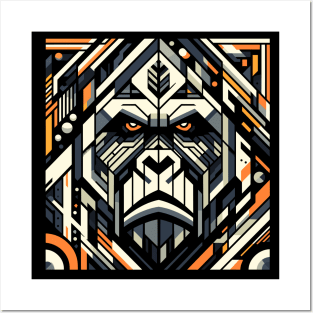 Abstract Animal Gorilla 4 Posters and Art